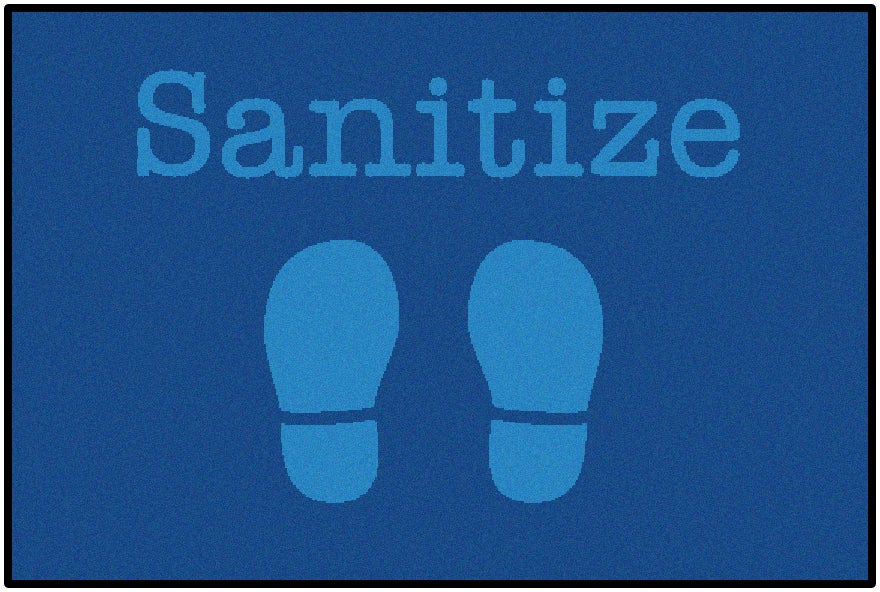 Blue Shoes Sanitize Classroom Rug, view 4