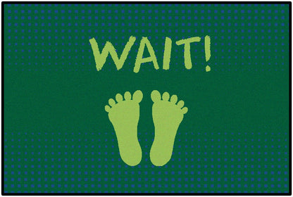 Green Stand & Wait Healthy Habits Classroom Rug