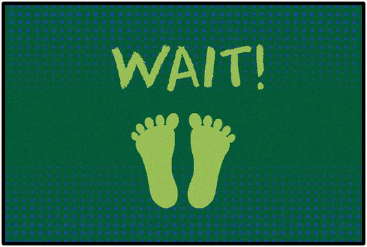 Green Stand & Wait Healthy Habits Classroom Rug