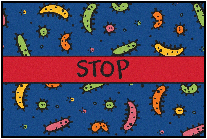 Stop the Germs Classroom Rug