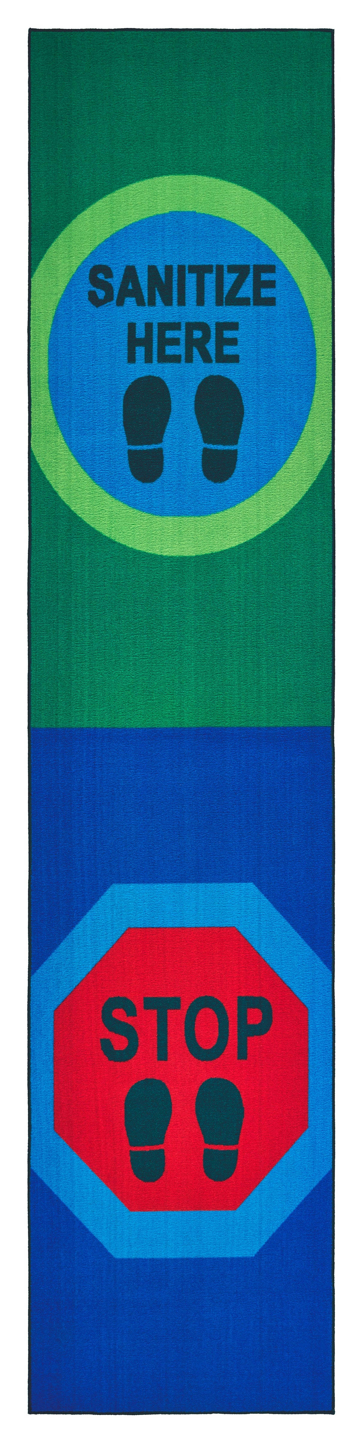 Sanitize Here Runner Classroom Rug, view 2