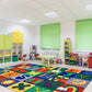KIDSoft Toddler Alphabet Blocks Primary Classroom Rug, view 4
