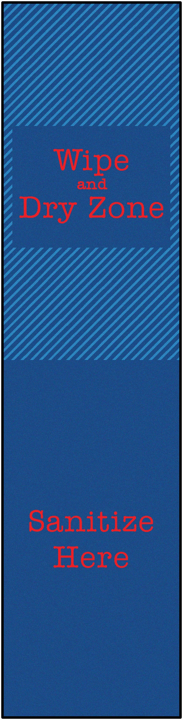 Blue & Red Sanitize Classroom Rug, view 4
