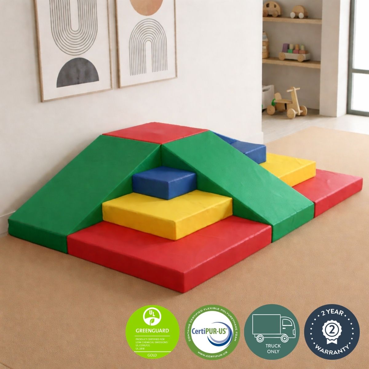 Highland Soft Play Climber, Primary Colors, view 4