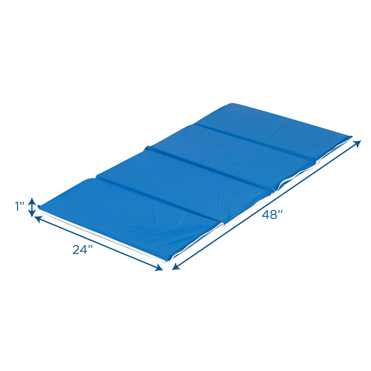 Heavy-Duty 4-Section Folding Rest Mats – Blue, view 4