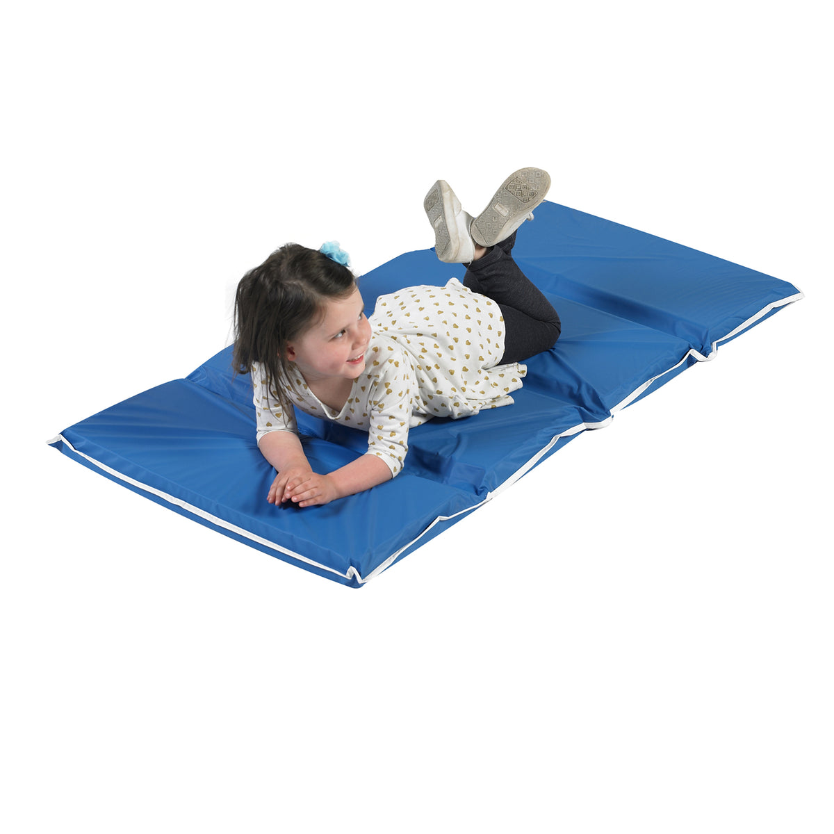 Heavy-Duty 4-Section Folding Rest Mats – Blue, view 8