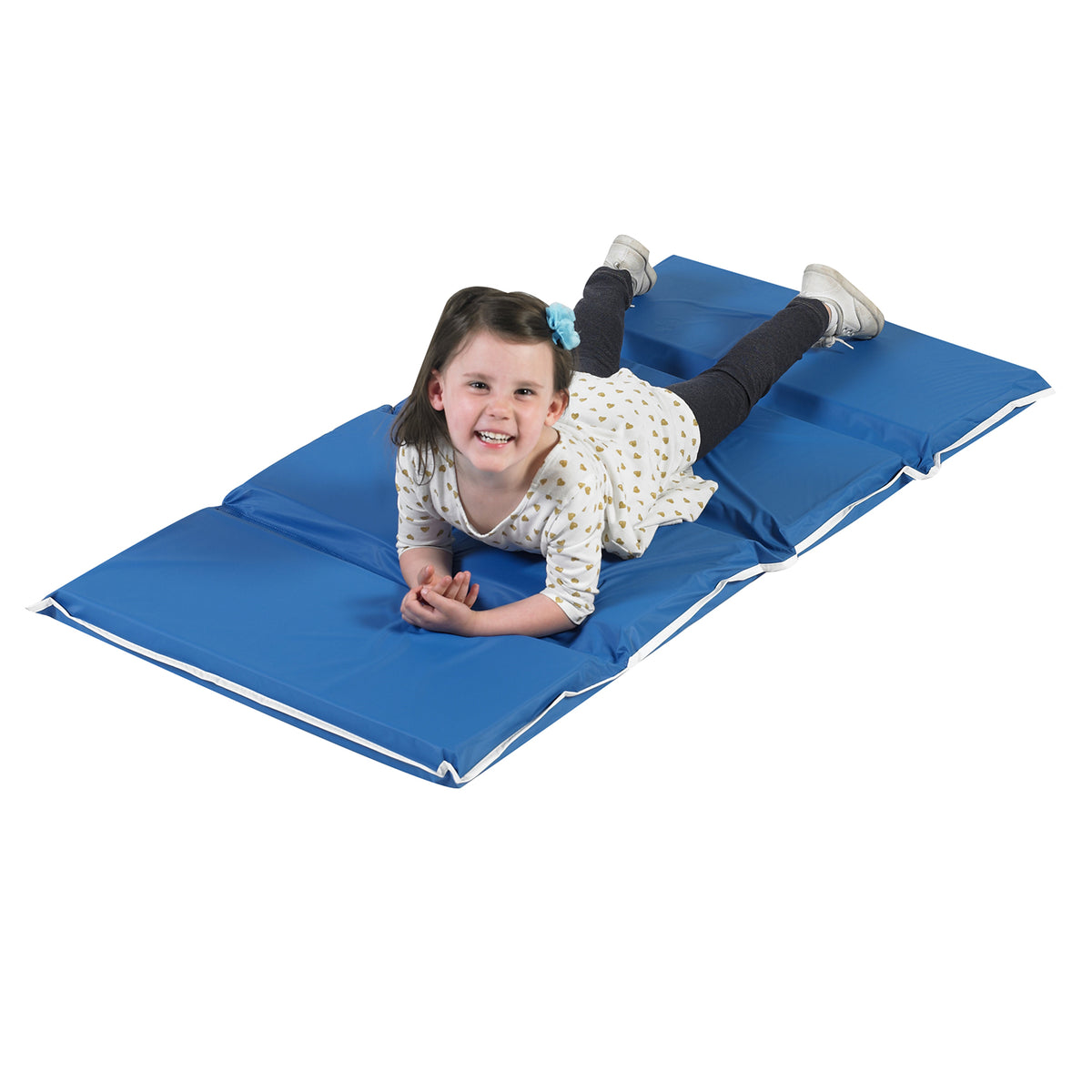Heavy-Duty 4-Section Folding Rest Mats – Blue, view 7