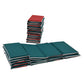 Folding Pillow Rest Mats, Set of 10 – Red/Green, view 10