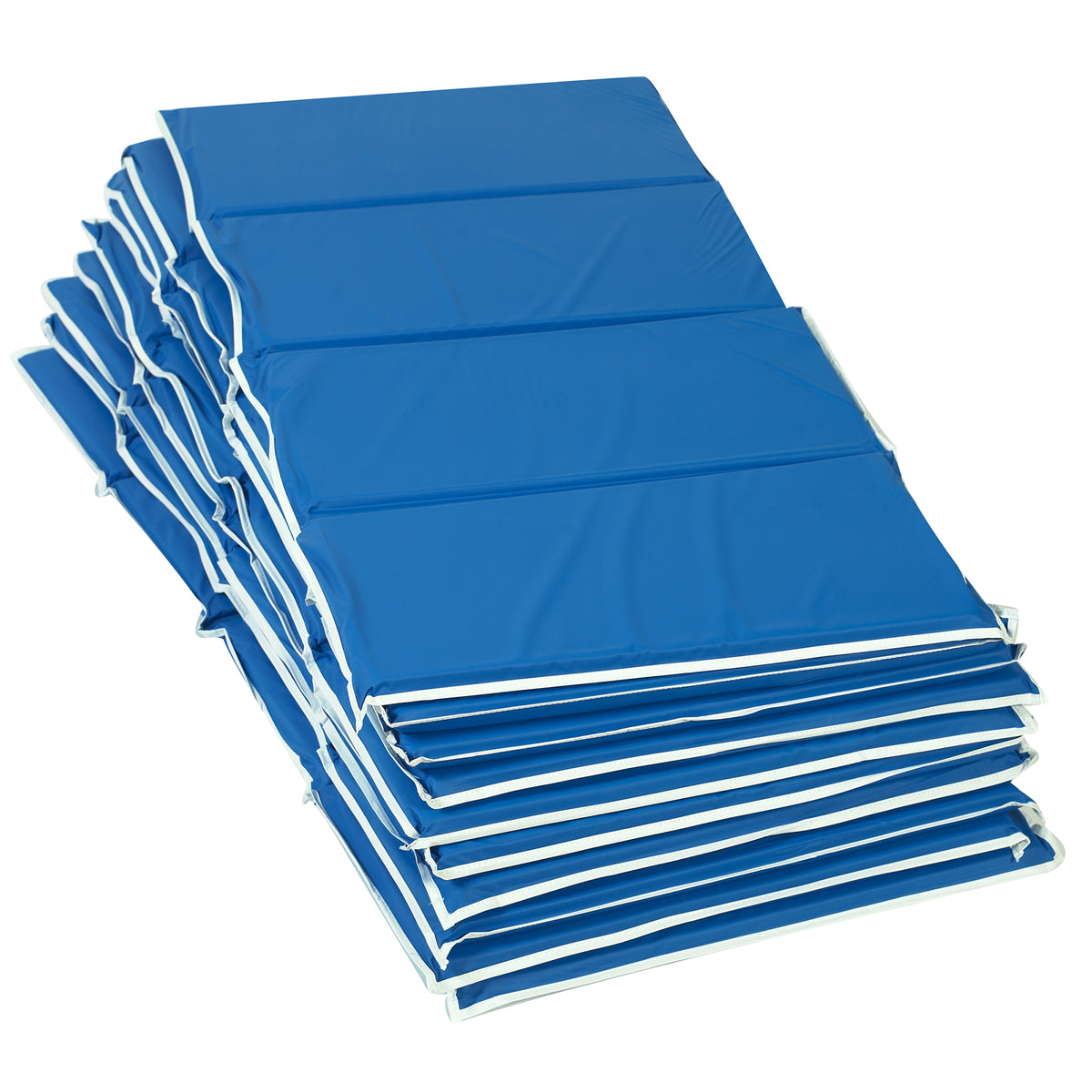 Heavy-Duty 4-Section Folding Rest Mats – Blue, view 5