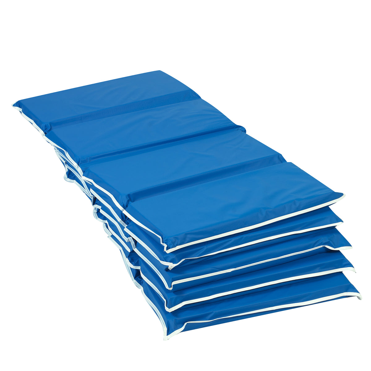 Heavy-Duty 4-Section Folding Rest Mats – Blue, view 10