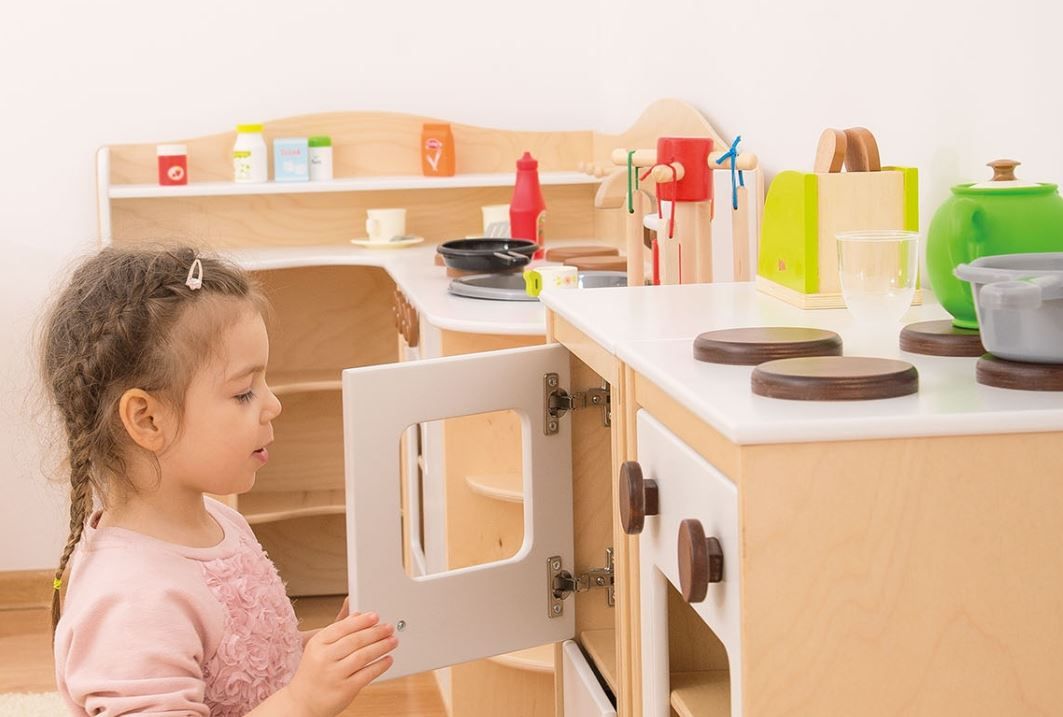 Play Kitchen Microwave Cabinet by NOVUM