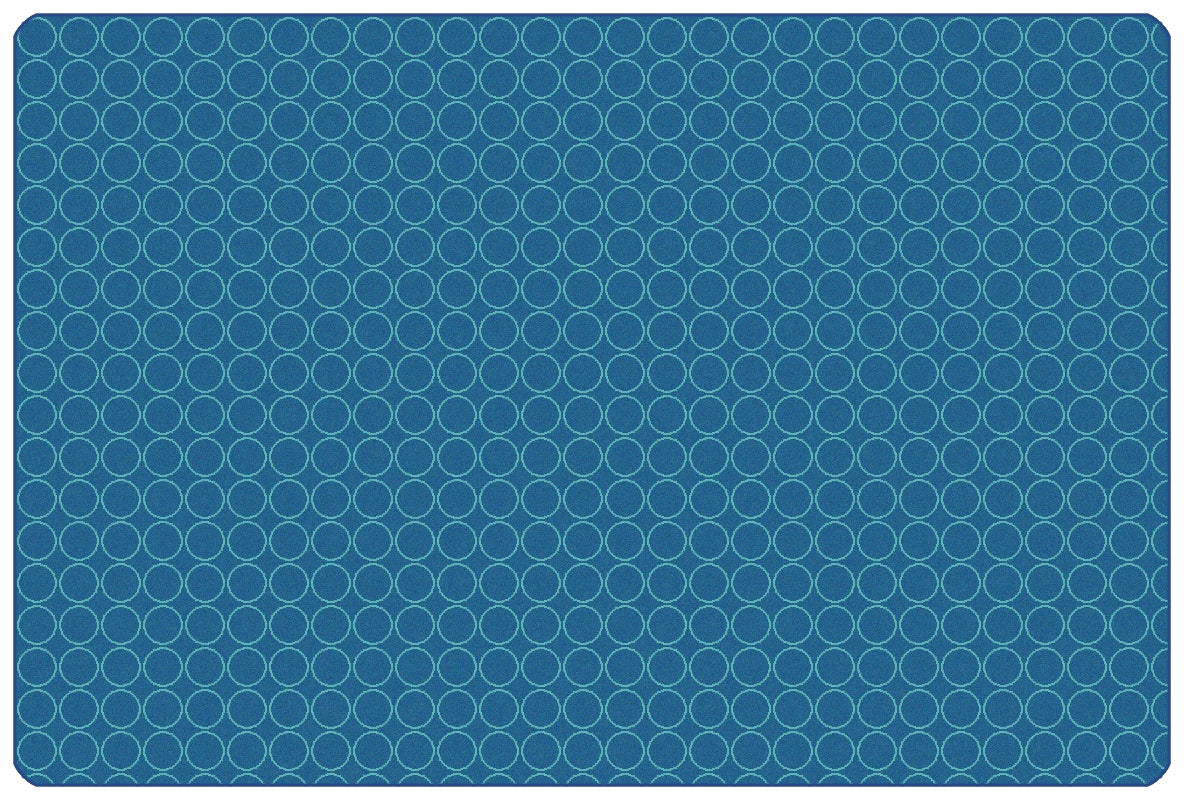 Comforting Circles Gray/Blue Classroom Rug, view 2
