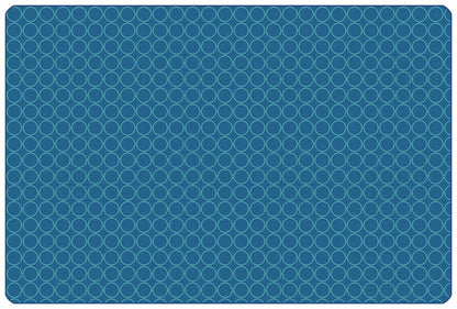 Comforting Circles Blue/Teal Classroom Rug, view 2