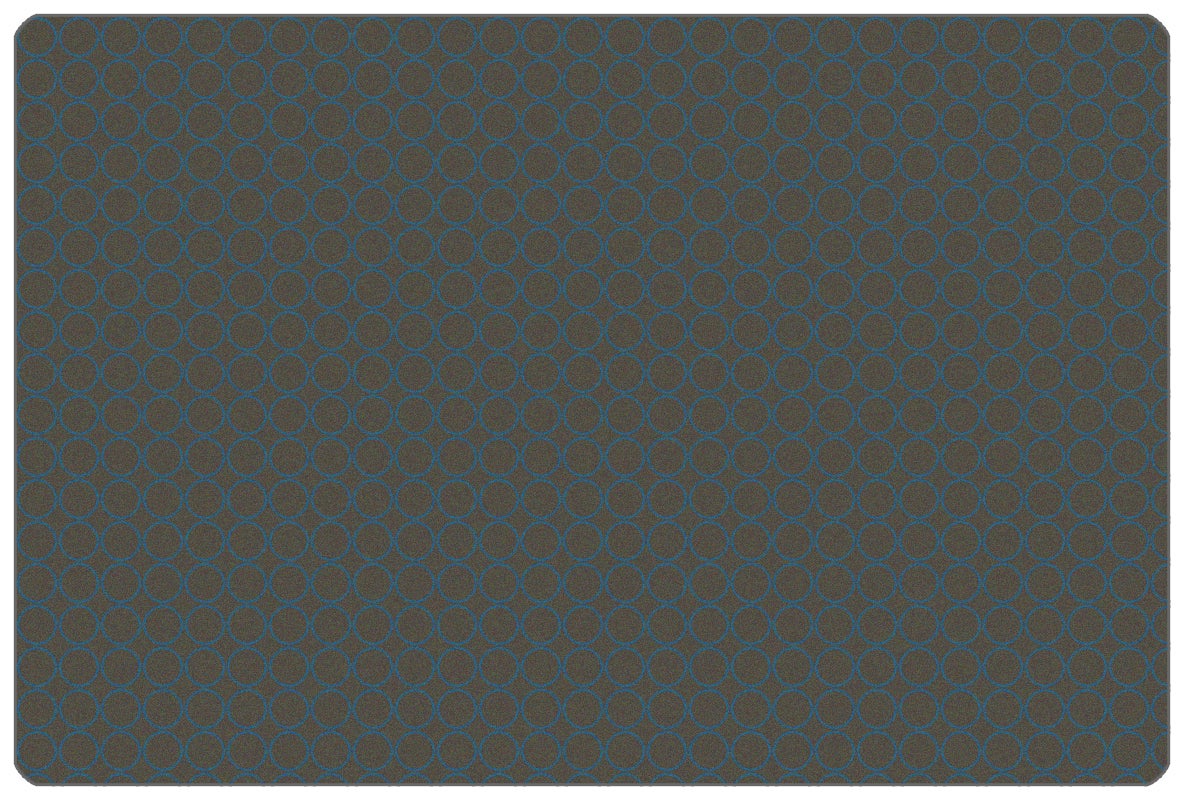 Comforting Circles Green/Tan Classroom Rug, view 3