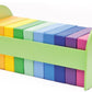Rainbow Square Cushions with Low Rack by NOVUM