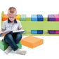 Rainbow Square Cushions with Low Rack by NOVUM