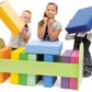Rainbow Square Cushions with Low Rack by NOVUM