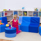Blue Sunny Foam Sofas & Table by NOVUM