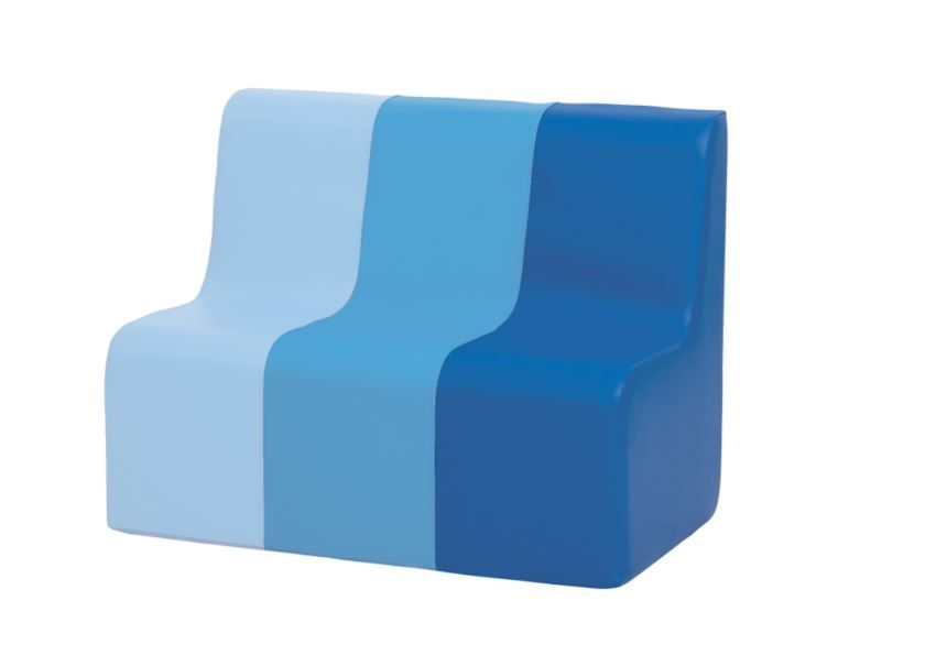 Blue Sunny Foam Sofas & Table by NOVUM