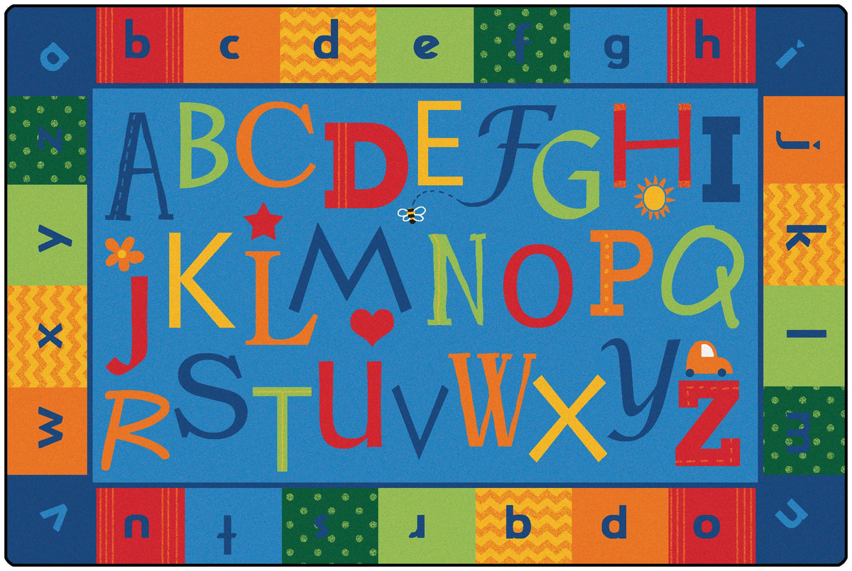 Alphabet Around Literacy Classroom Rug, view 2