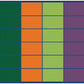 Colorful Rows 25-Seat Classroom Rug, view 4