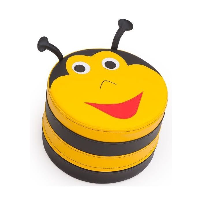 Beehive Table with 4 Bumblebee Poufs Set by NOVUM