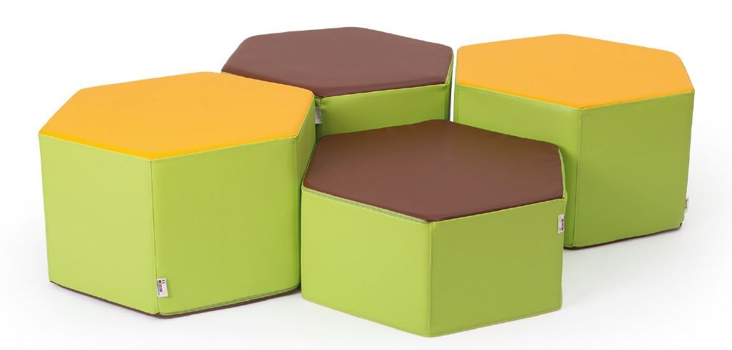 Honeycomb 4-Piece Foam Seating Set by NOVUM