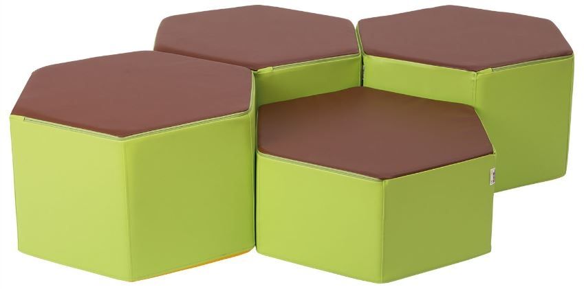 Honeycomb 4-Piece Foam Seating Set by NOVUM