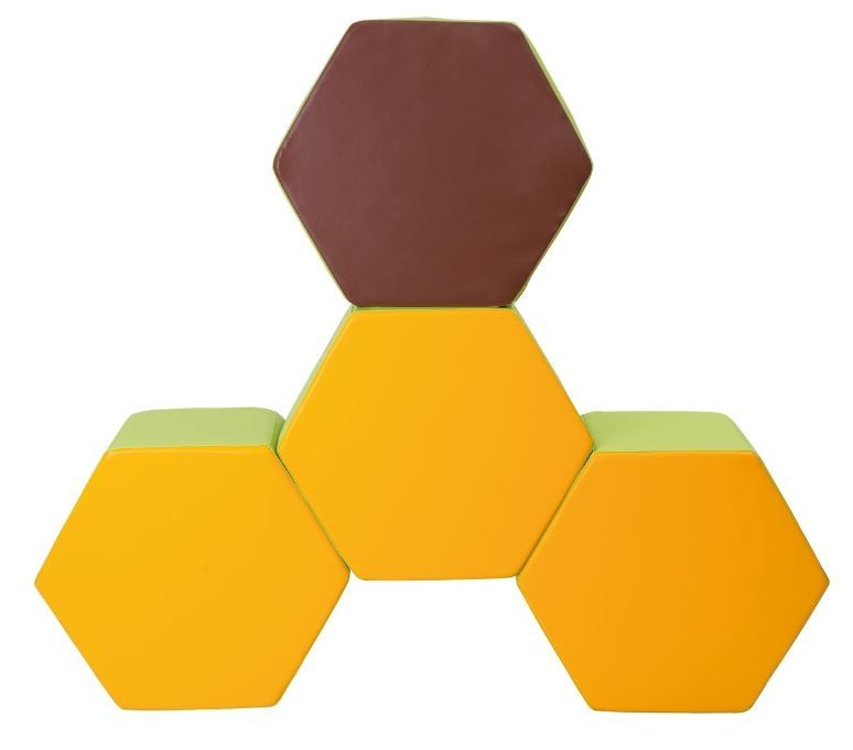 Honeycomb 4-Piece Foam Seating Set by NOVUM