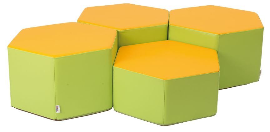 Honeycomb 4-Piece Foam Seating Set by NOVUM