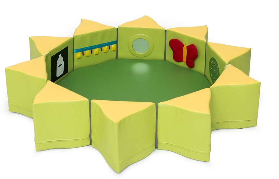 Sun Pouf Sensory Foam Ring with Mirrors by Moje Bambino
