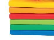 Low Rainbow Floor Pouf Set, 6 Pieces by NOVUM