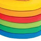 Low Rainbow Floor Pouf Set, 6 Pieces by NOVUM
