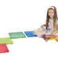 Low Rainbow Floor Pouf Set, 6 Pieces by NOVUM