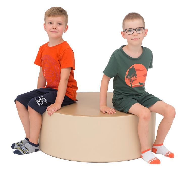 Extra Large Round Pastel Pouf by NOVUM