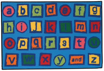 Alphabet Blocks Classroom Rug