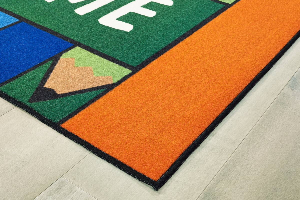 Colorful Pencils Welcome Classroom Rug, view 2