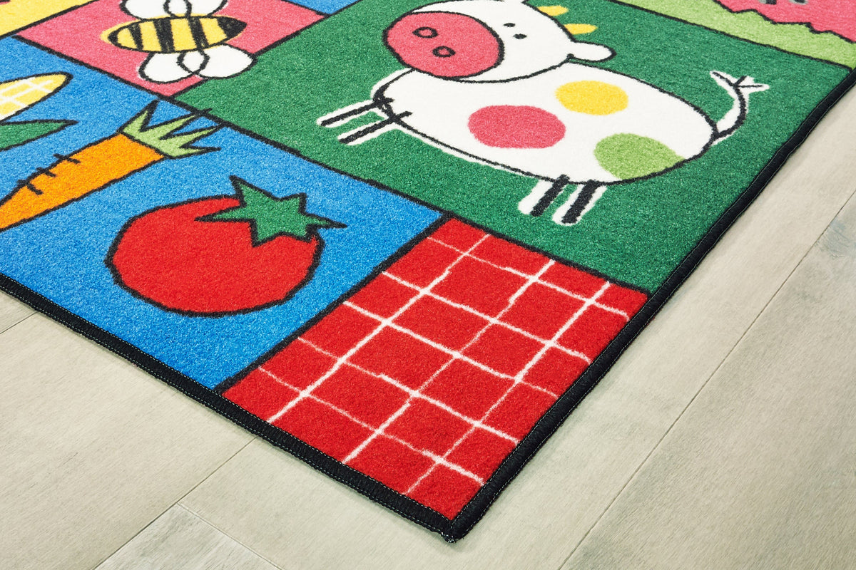 Old MacDonald Farm Classroom Rug, view 2