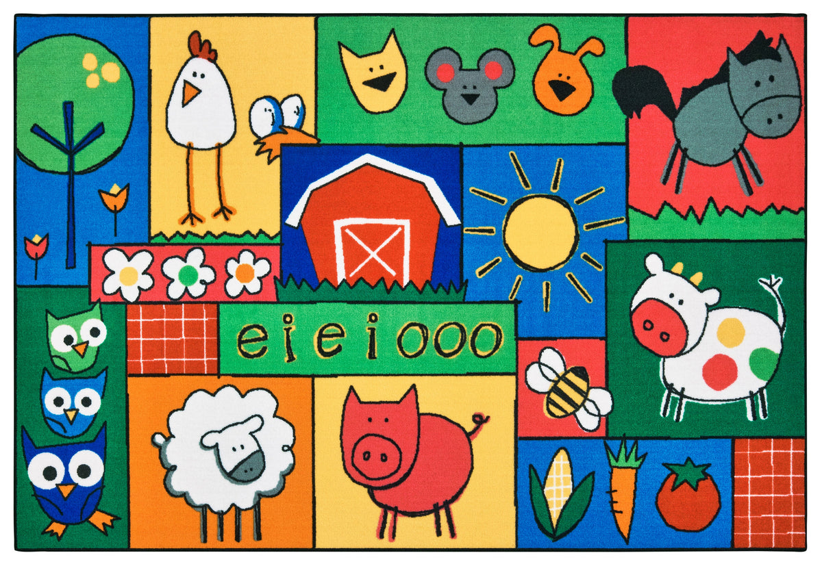 Old MacDonald Farm Classroom Rug