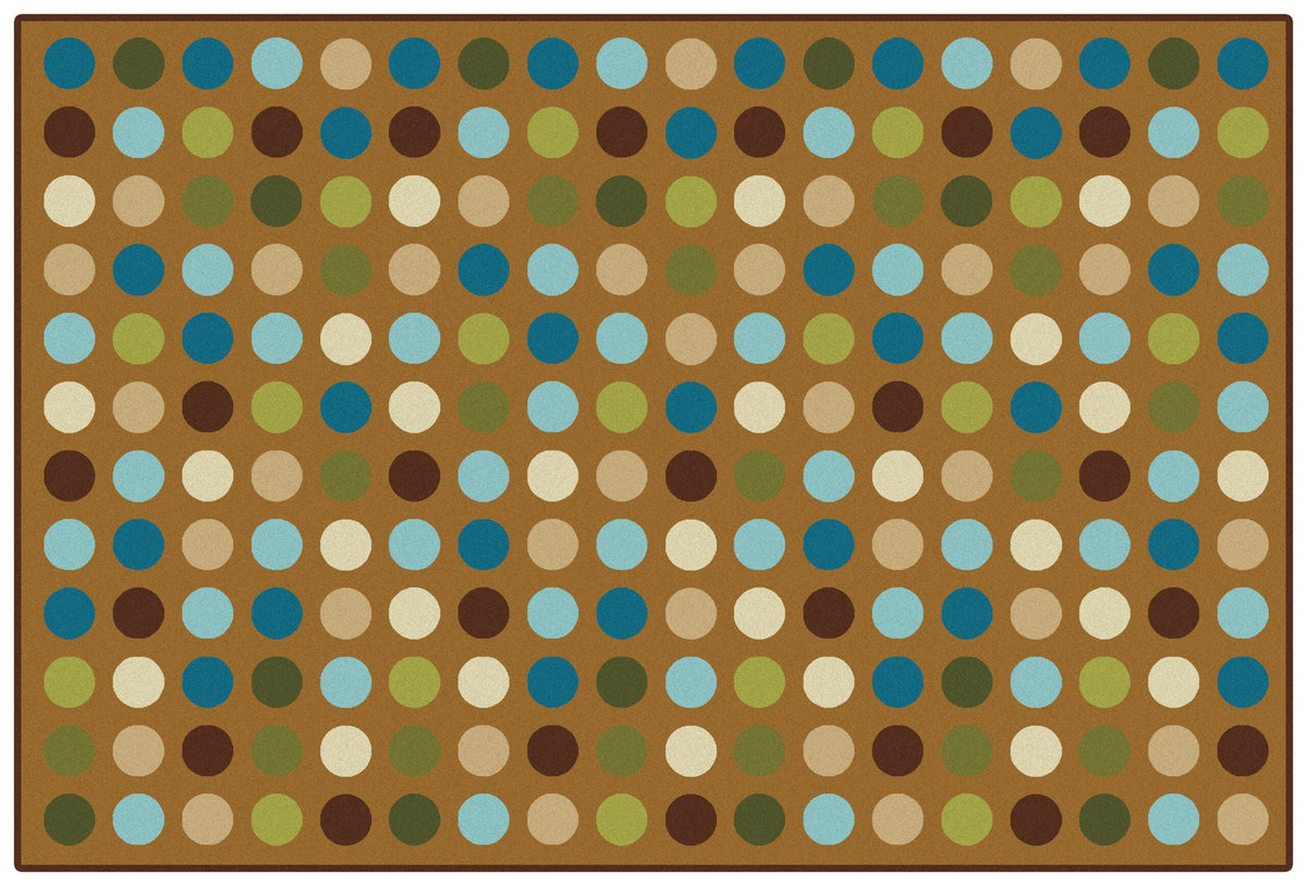 Microdots Brown Classroom Rug, view 3