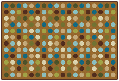 Microdots Brown Classroom Rug, view 3