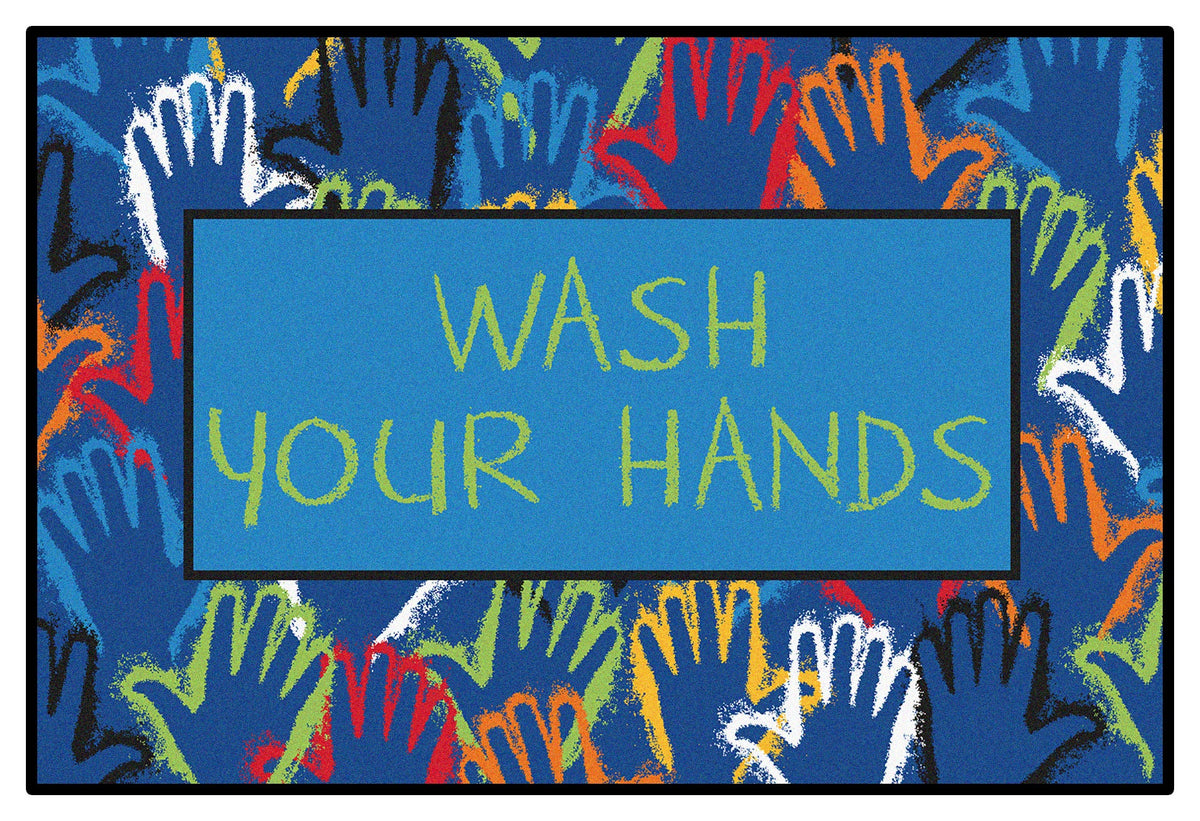 Wash Your Hands Classroom Rug