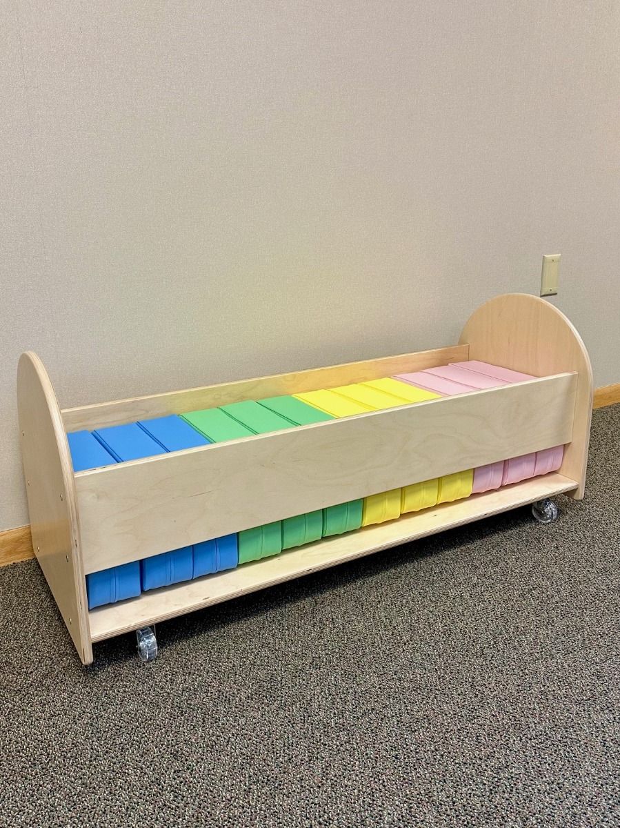 Pastel Seat Cushions with Rolling Caddy by NOVUM