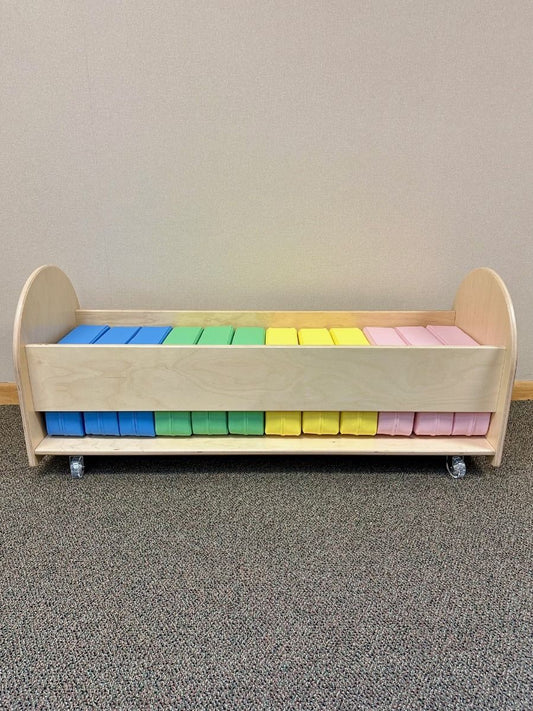 Pastel Seat Cushions with Rolling Caddy by NOVUM
