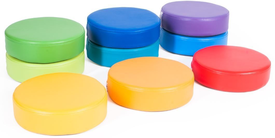 Rainbow Floor Seat Cushion Set by NOVUM