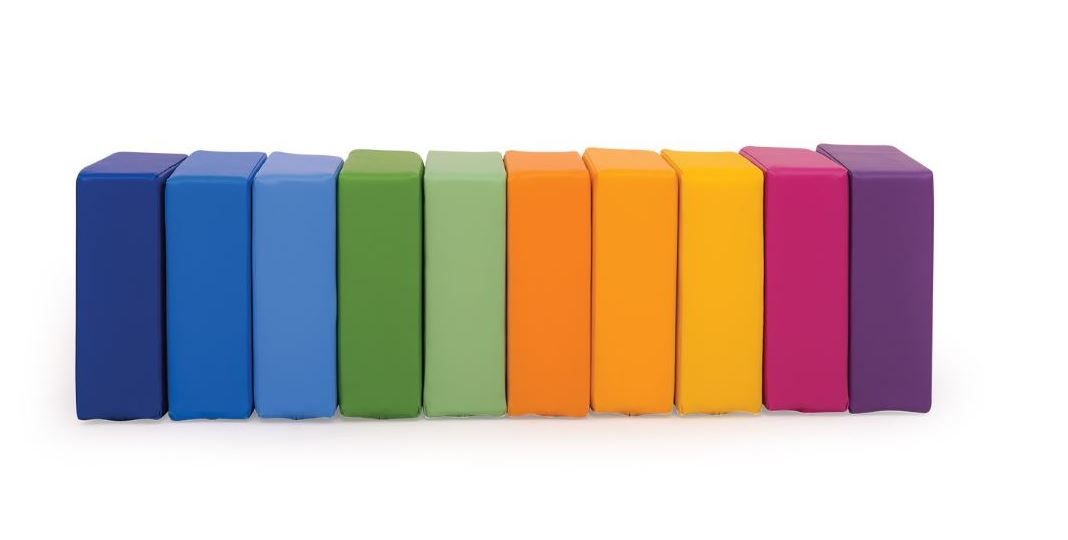 Rainbow Square Seat Cushions with Storage Rack by NOVUM