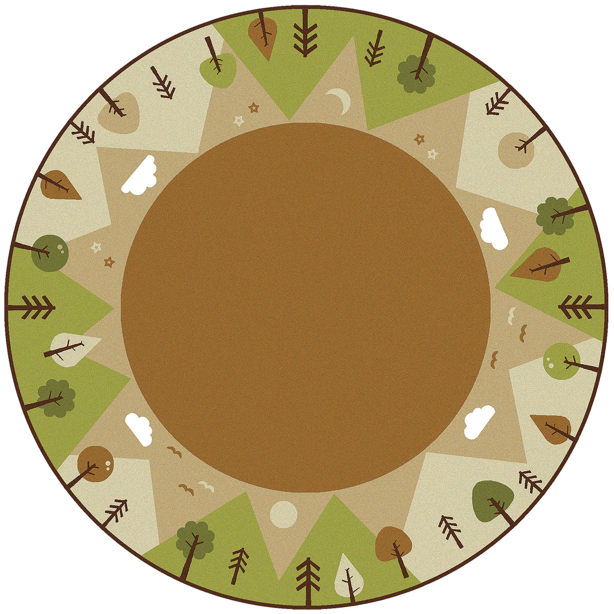 KIDSoft Tranquil Mountain Tan Classroom Rug