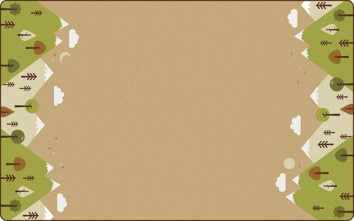 KIDSoft Tranquil Mountain Tan Classroom Rug, view 3