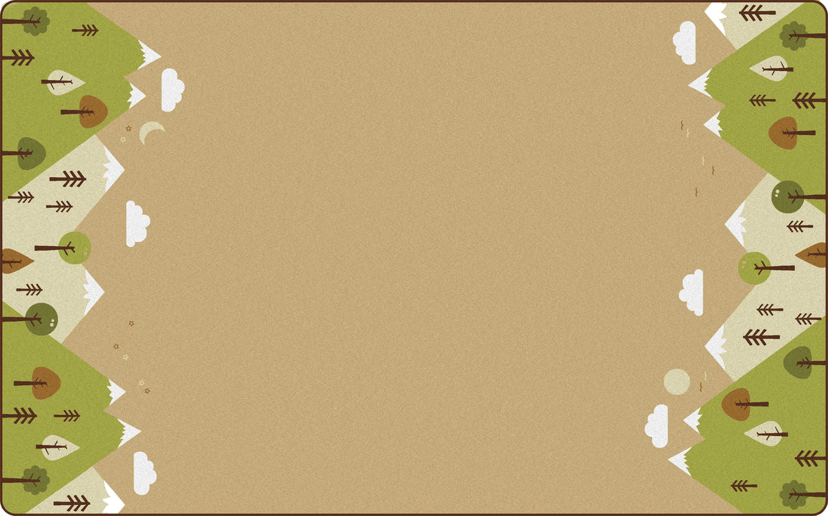 KIDSoft Tranquil Mountain Tan Classroom Rug, view 2