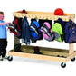 Mobile Backpack and Coat Cart by Playscapes
